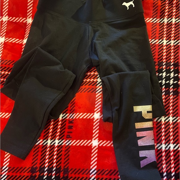 HTF PINK bling/glitter leggings - Picture 2 of 3